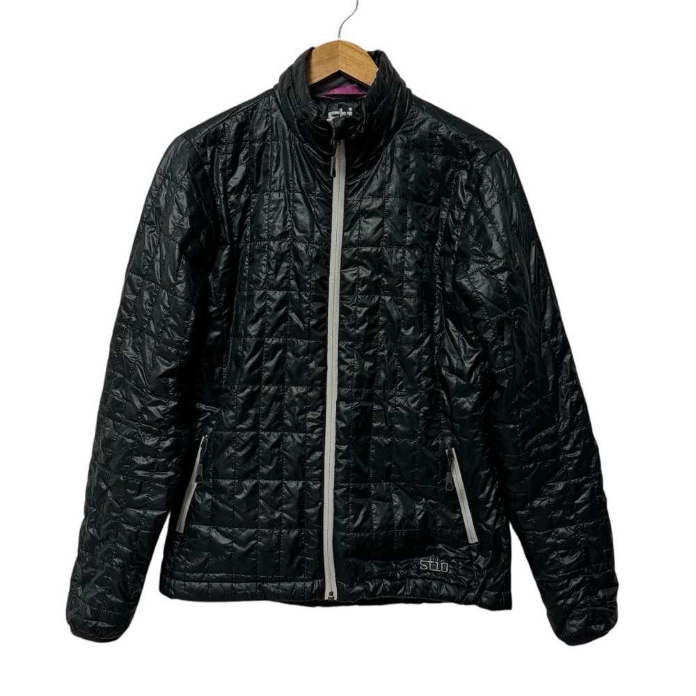 STIO Azura Jacket Black‎ Quilted Insulated Puffer Coat Womens Medium